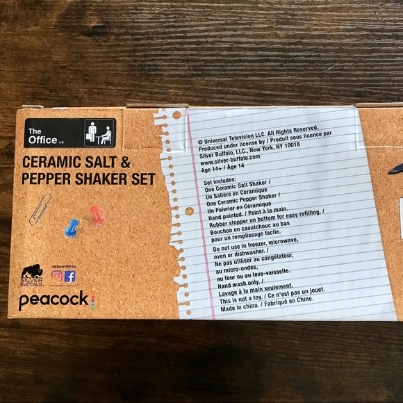 The Office Thunder Mufflin Paper Company Salt and Pepper Shakers - Picture 4 of 4